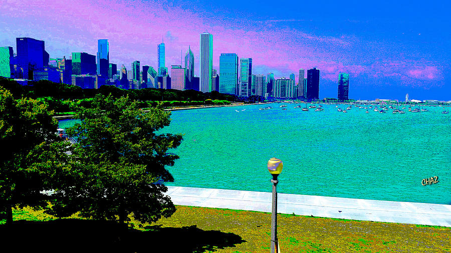 Chicago Waterfront 3 Painting by CHAZ Daugherty