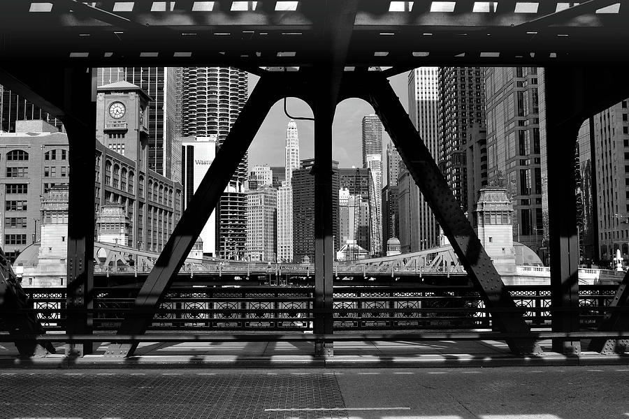 Chicago Wells Street Bridge Photograph