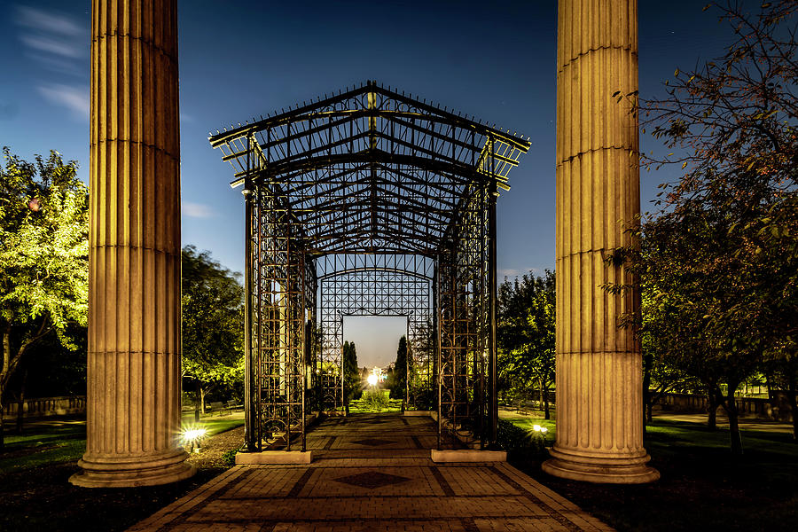 Chicago's Cancer survivor's garden at blue hour Photograph by Sven Brogren  | Pixels