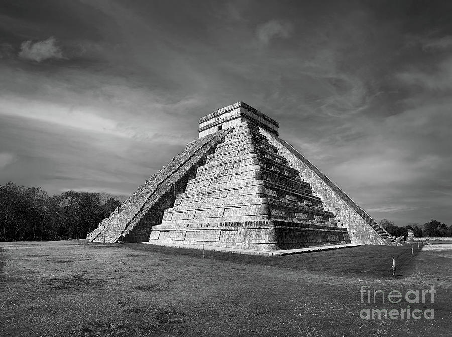 Mayan Photograph - Chichen Itza pyramid, Yucatan, Mexico by Joshua Poggianti
