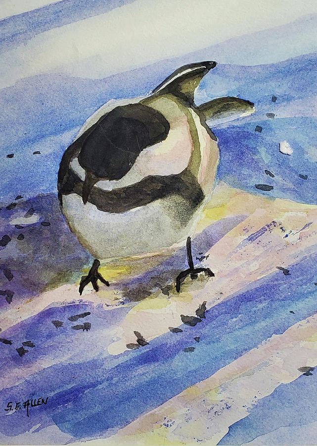 Chickadee Painting by Sharon E Allen