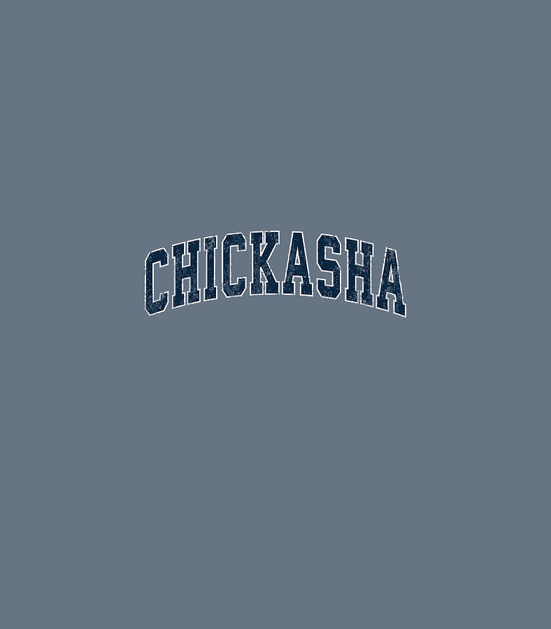 Chickasha Oklahoma OK Vintage Sports Design Navy Design Digital Art by ...