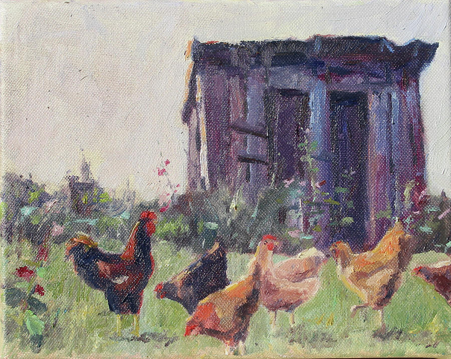 CHICKEN Painting 2024 Chicken Coop