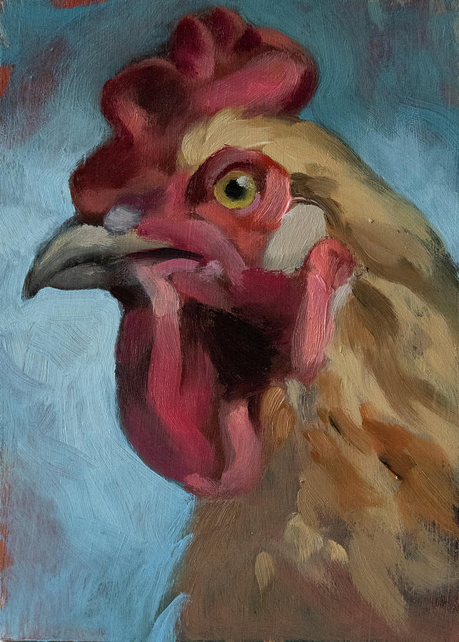 Chicken Painting by Joe Bednarski - Pixels