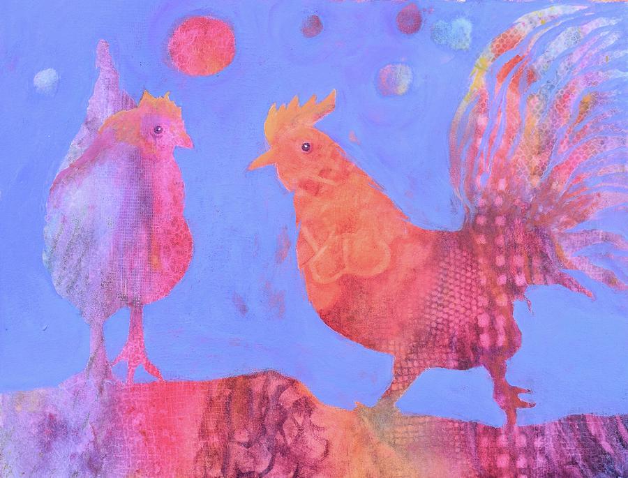 Chicken Little Painting by Nancy Jolley - Fine Art America