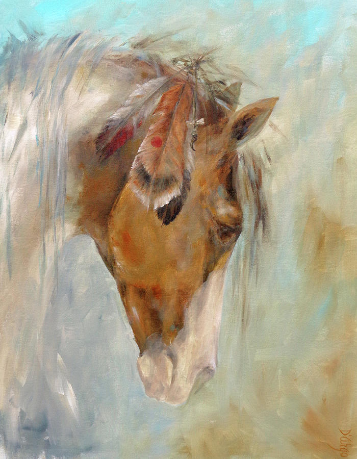 Horse Painting - Chief by Dina Dargo