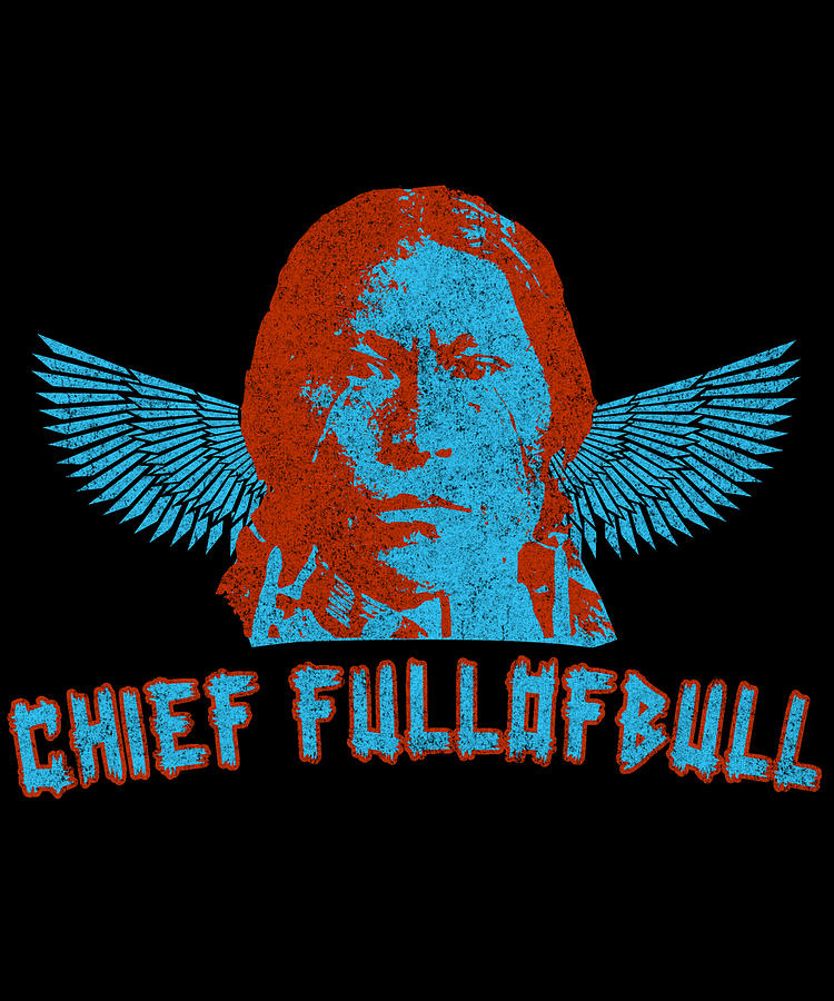 Chief Fullofbull Retro Digital Art by Flippin Sweet Gear