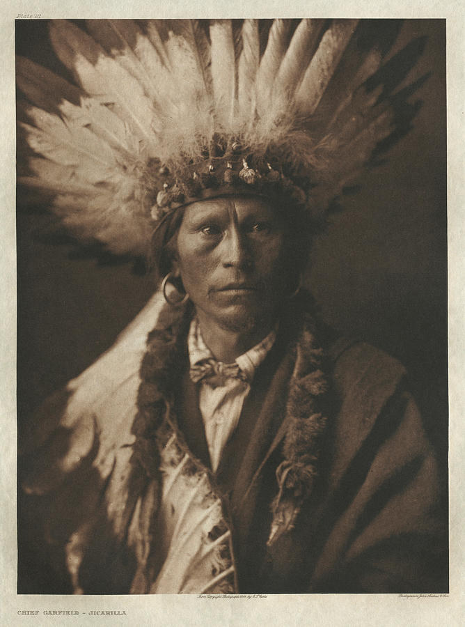 Chief Garfield - Jicarilla, 1904 Painting by Edward Sheriff Curtis ...