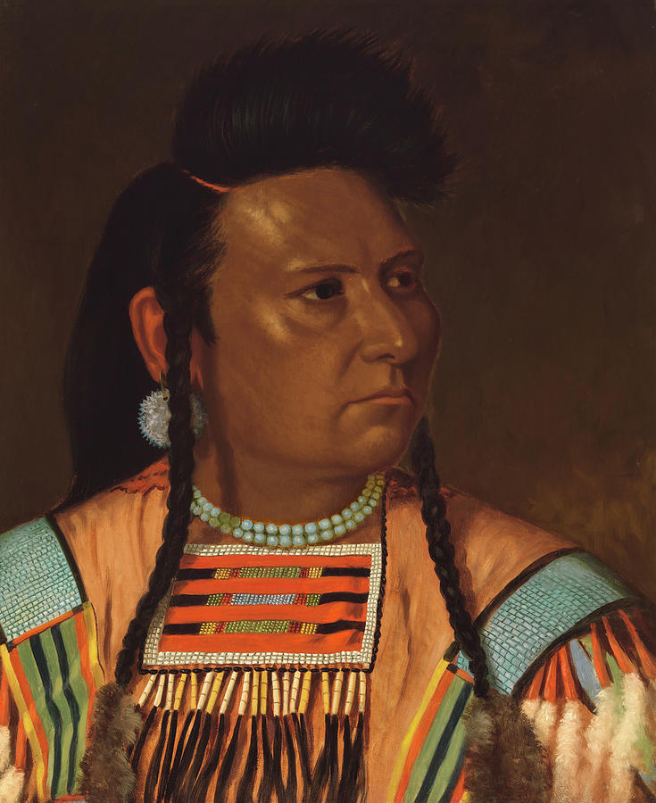 Historical Figures Painting - Chief Joseph by Mountain Dreams