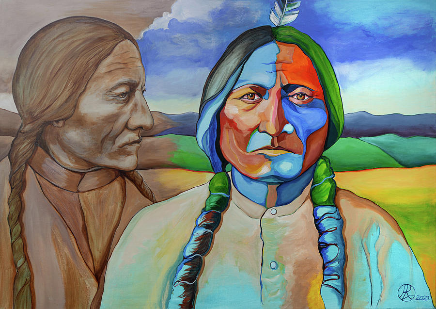 Sitting Bull Painting - Chief Sitting Bull by Robert Lacy