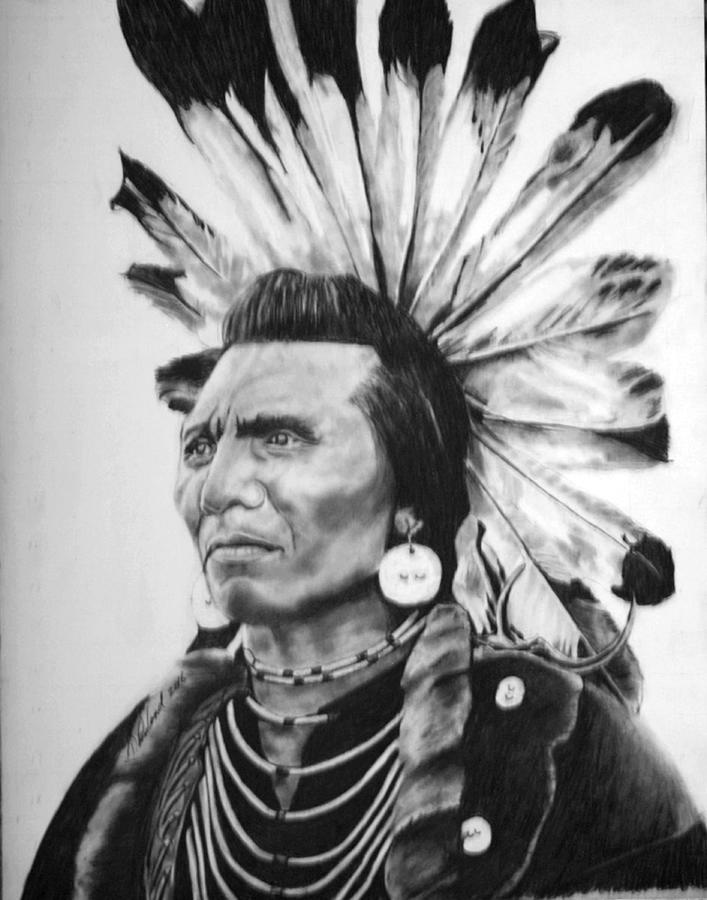 Chief War Eagle Drawing by Tim Penland - Fine Art America