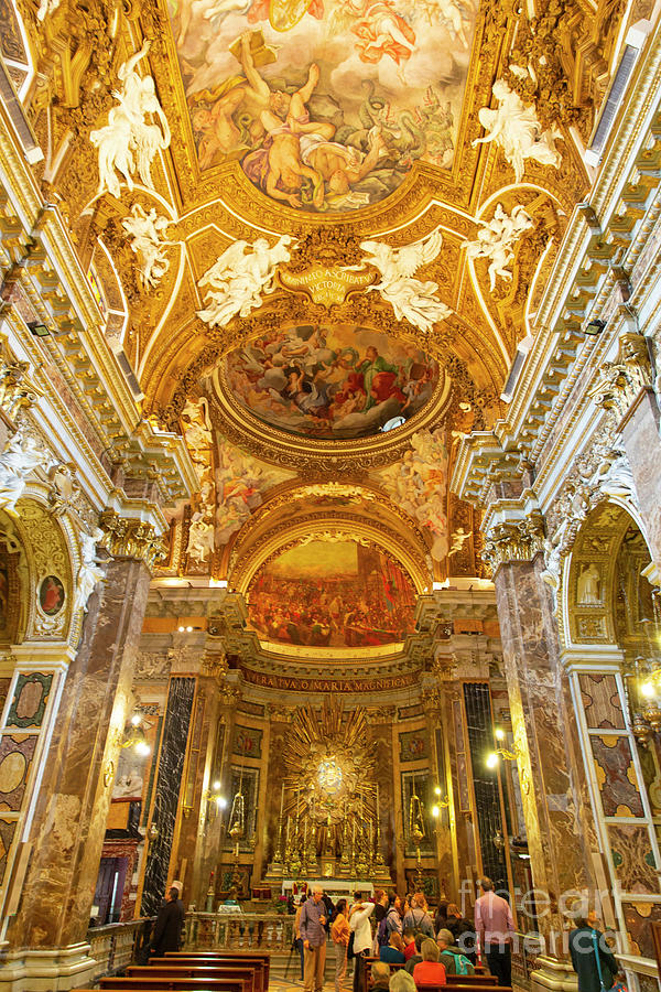 Chiesa di Santa Maria della Vittoria in Rome Italy Photograph by ELITE IMAGE photography By Chad McDermott