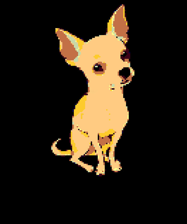 Chihuahua 8 Bit Pixel Art Digital Art by ShunnWii - Pixels