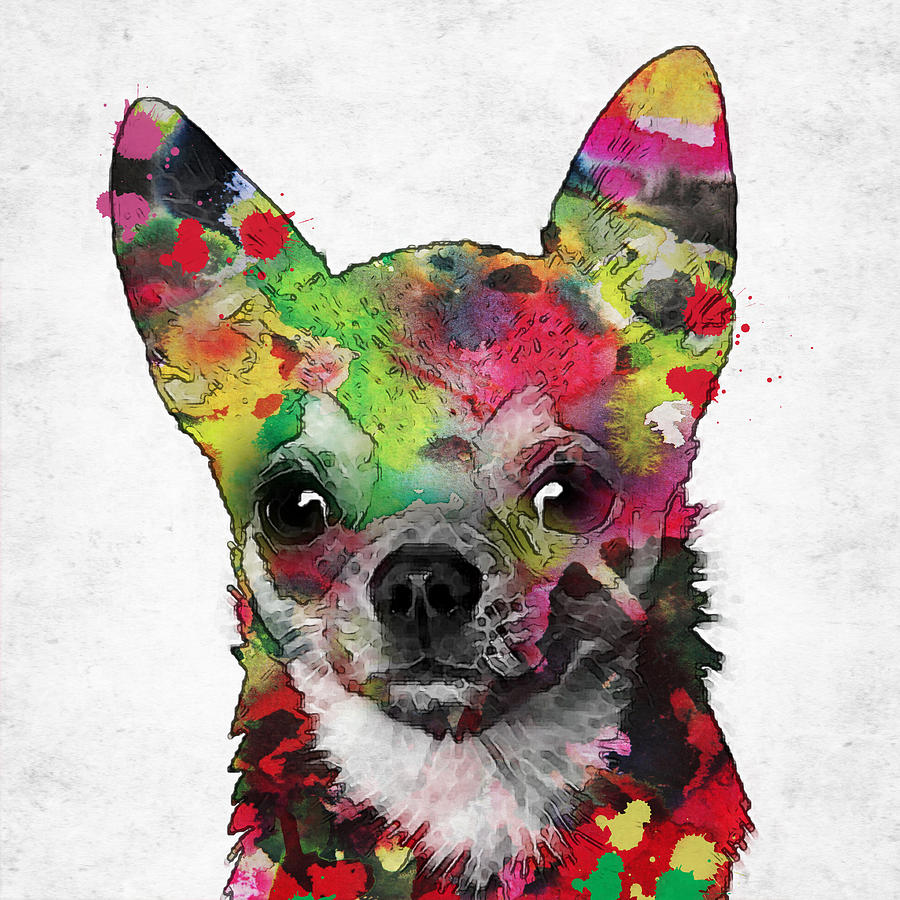 Dog Lover Chihuahua For Womens Colorful Chihuahua Jigsaw Puzzle