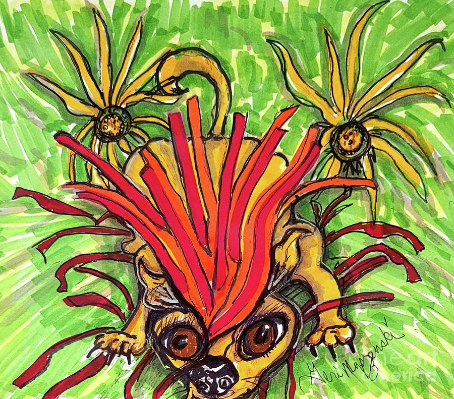 Chihuahua In The Springtime Mixed Media