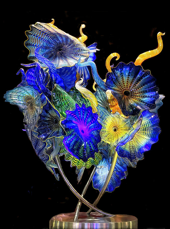 Flower Photograph - Chihuly Clusters Persians by Donna Kennedy