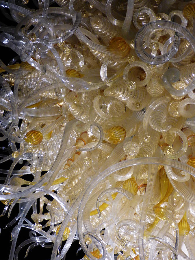 Chihuly Glass sculpture Sol dOro close-up Photograph by Teresa Stallings