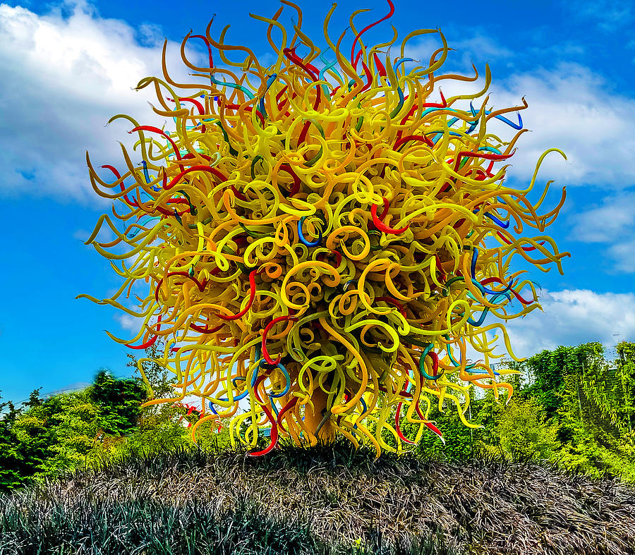 Chihuly Hand Blown Glass Tree Mixed Media by Pheasant Run Gallery