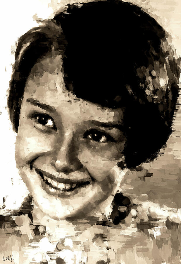 Child Audrey Hepburn Digital Art by Gradify Creations Child Audrey Hepburn Digital Art by Gradify Creations