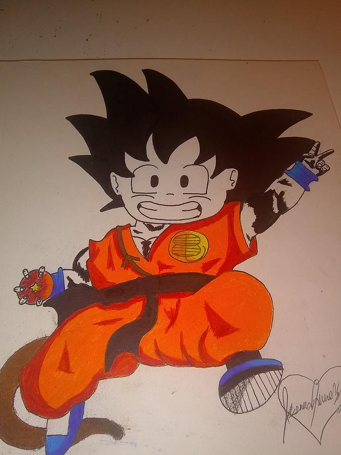 How to Draw Goku Easy  Dragon ball painting, Goku drawing, Easy drawings