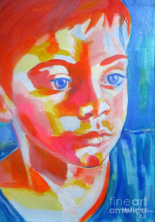 Child Ian Painting by Helena Wierzbicki