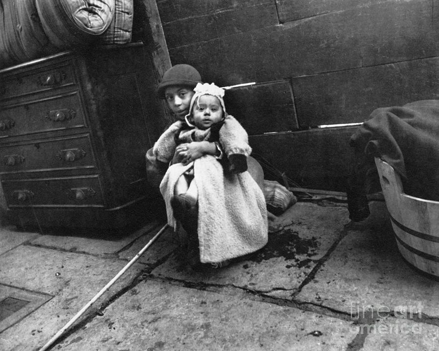 Child in Alley, New York City Photograph by Jacob Riis