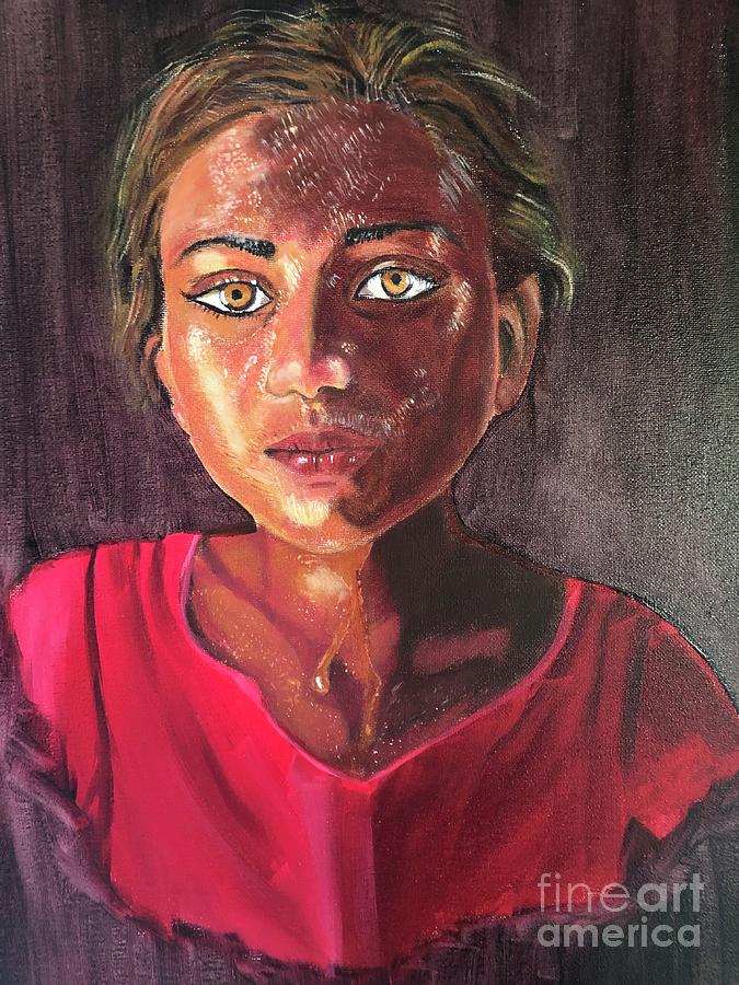 Child Labor Painting by Brindha Naveen