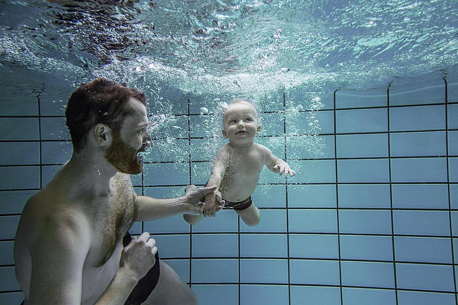 Child learning to swim. Photograph by David Trood