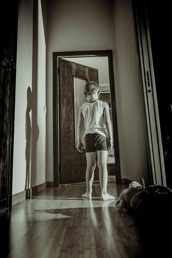 Child Standing In House Photograph by Gualtiero Boffi