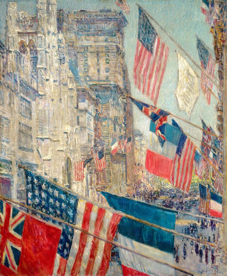 Childe Hassam Allies Day 1917 Painting by ChildeHassamAlliesDay | Pixels