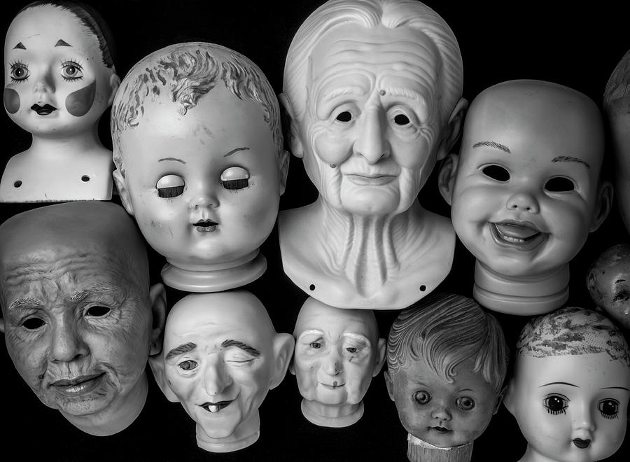 Doll Photograph - Childhood Dolls Heads by Garry Gay