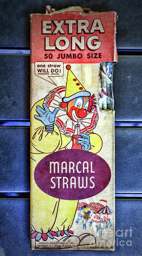 Vintage Photograph - Childhood Memories Paper Straws by Paul Ward