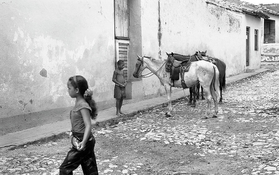 Children and horses in Trinidad Photograph by RicardMN Photography