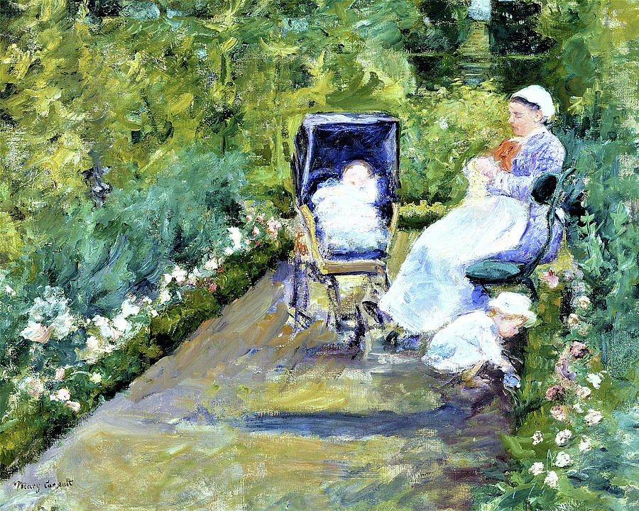 Children in a Garden, The Nurse - Digital Remastered Edition Painting ...