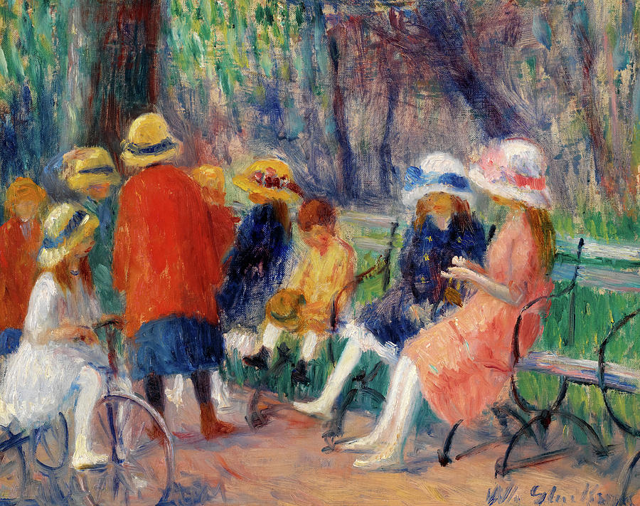 Children in the Park, 1914 Painting by William Glackens - Fine Art America