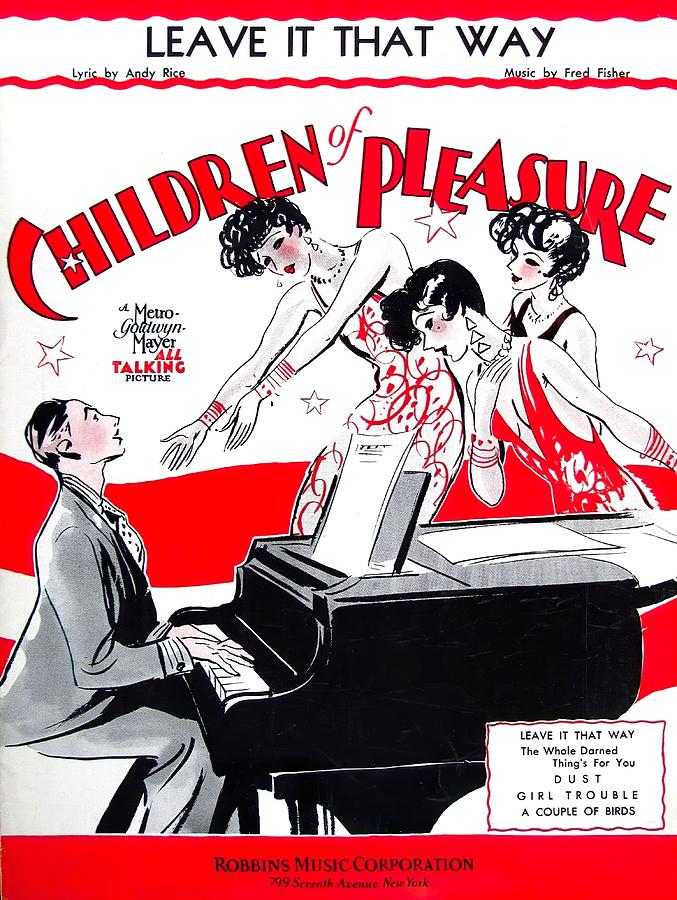 Vintage Mixed Media - Children of Pleasure, 1930 by Movie World Posters