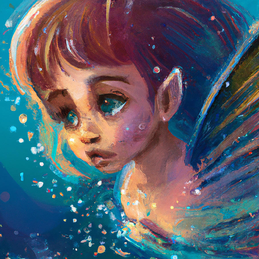 Children of the Sea 7 Digital Art by Rhonda Barrett - Pixels