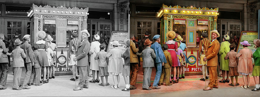 Children - The showman 1941 - Side by Side Photograph by Mike Savad