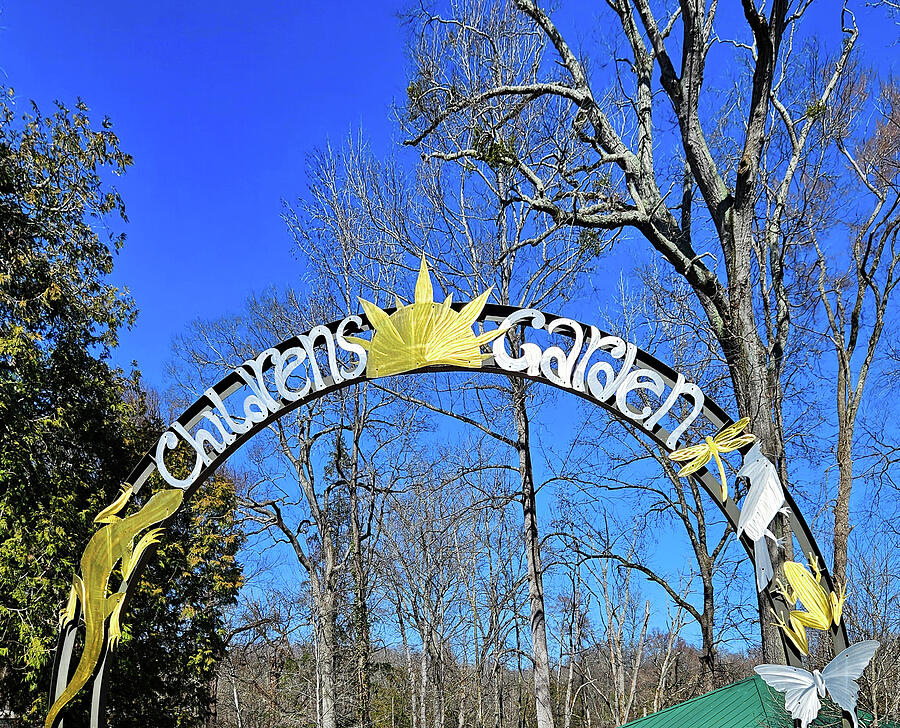Childrens Garden Sign Photograph by Sharon Williams Eng