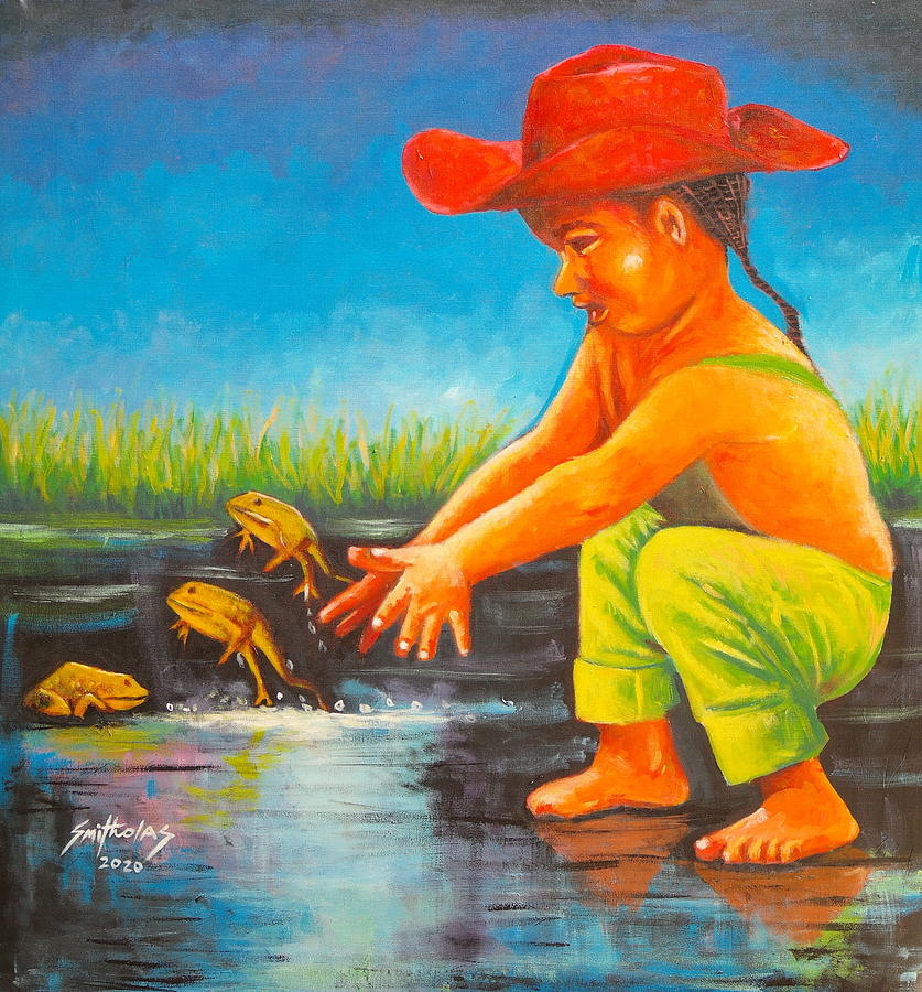 Childs Play Painting by Olaoluwa Smith