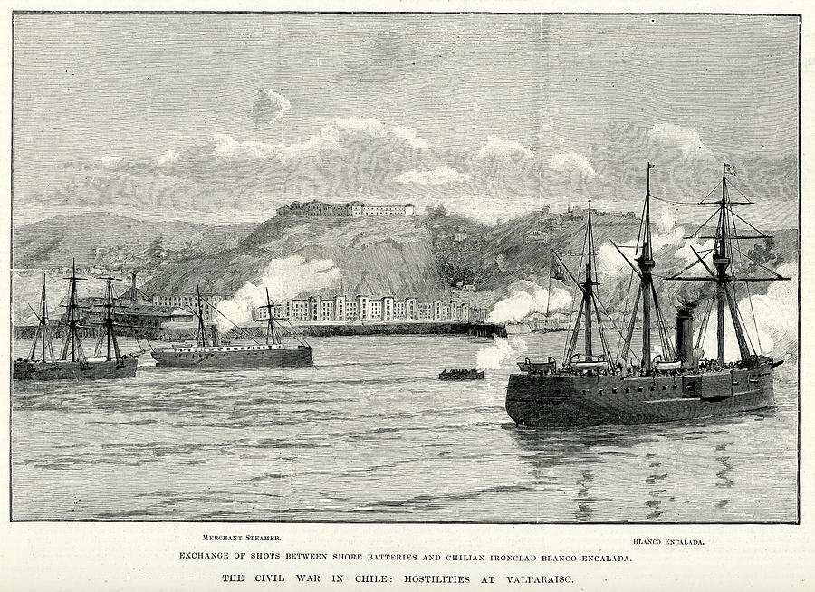 Chilean Civil War of 1891 Drawing by Duncan1890