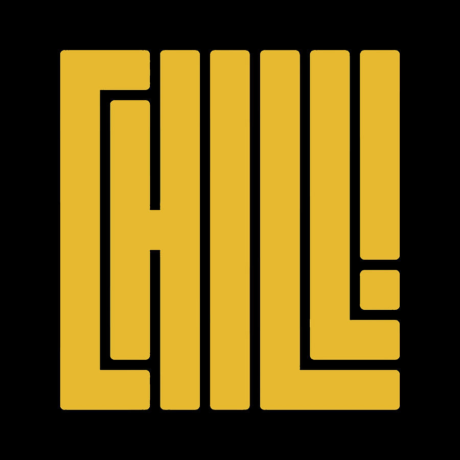 Chill typography Poster boy Painting by Morgan Clarke | Fine Art America