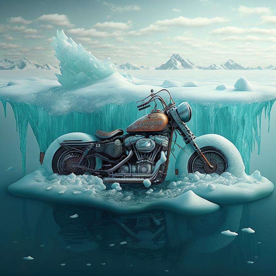 Motorcycle Digital Art - Chilled Out Cruiser by iTCHY