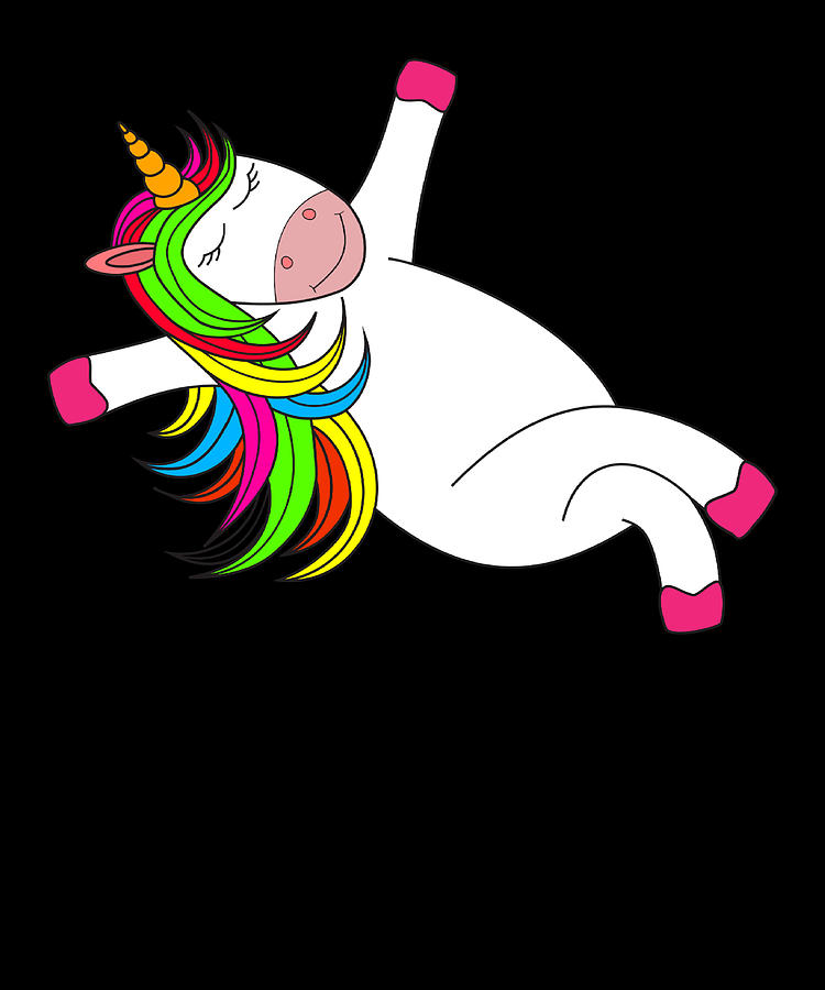 Funny Cute Rainbow Dabbing Unicorn Digital Art by Honey Shop Art - Fine Art  America