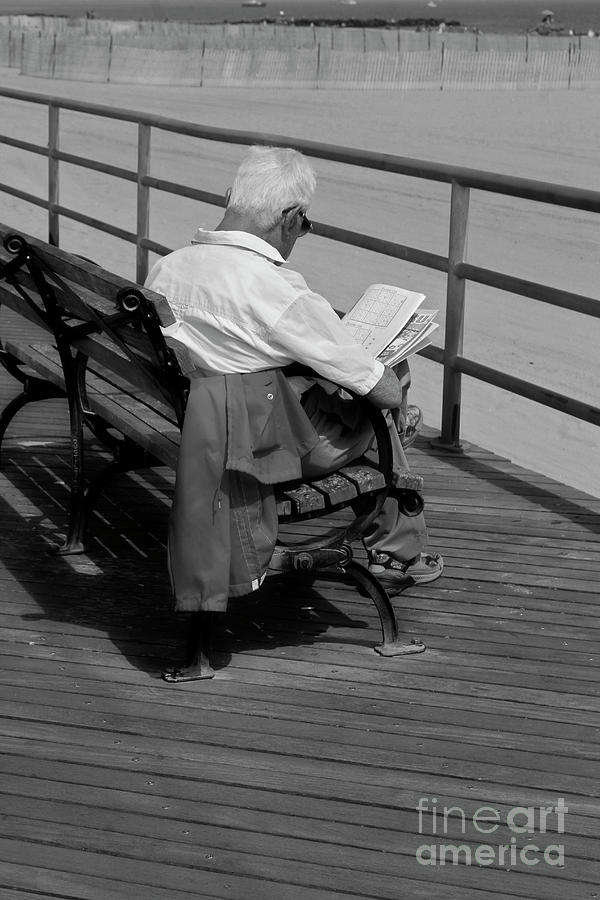 Chilling Out On The Broadwalk - Coney Island - Study II Photograph by Doc Braham