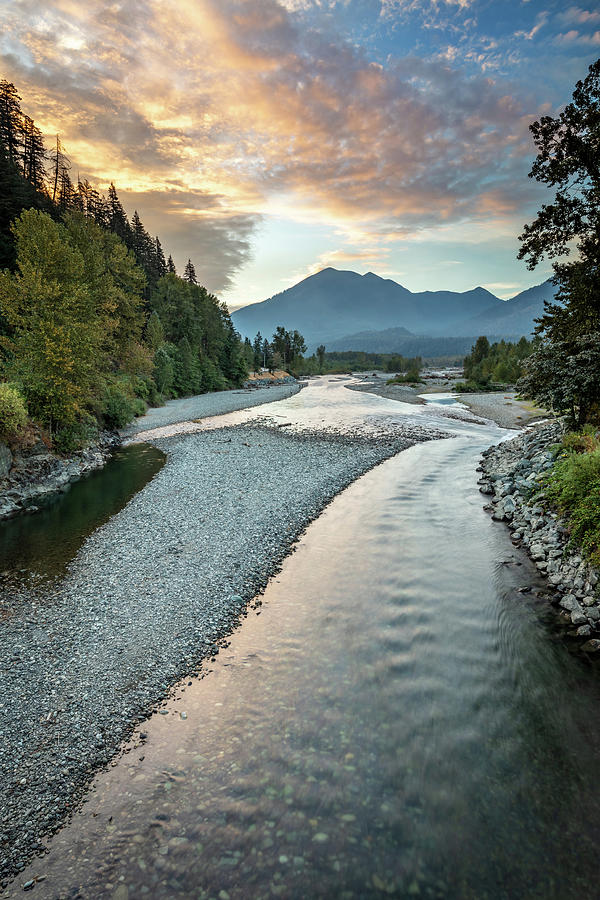 Chilliwack River Sunrise on the First day of Autumn Photograph by Pierre Leclerc Photography