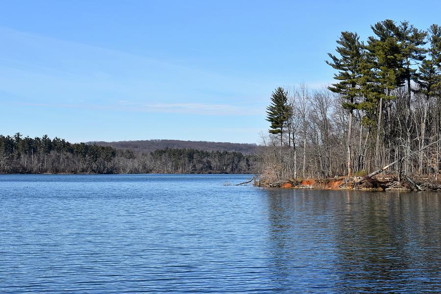 Chilly Blue Day On The Lake Photograph