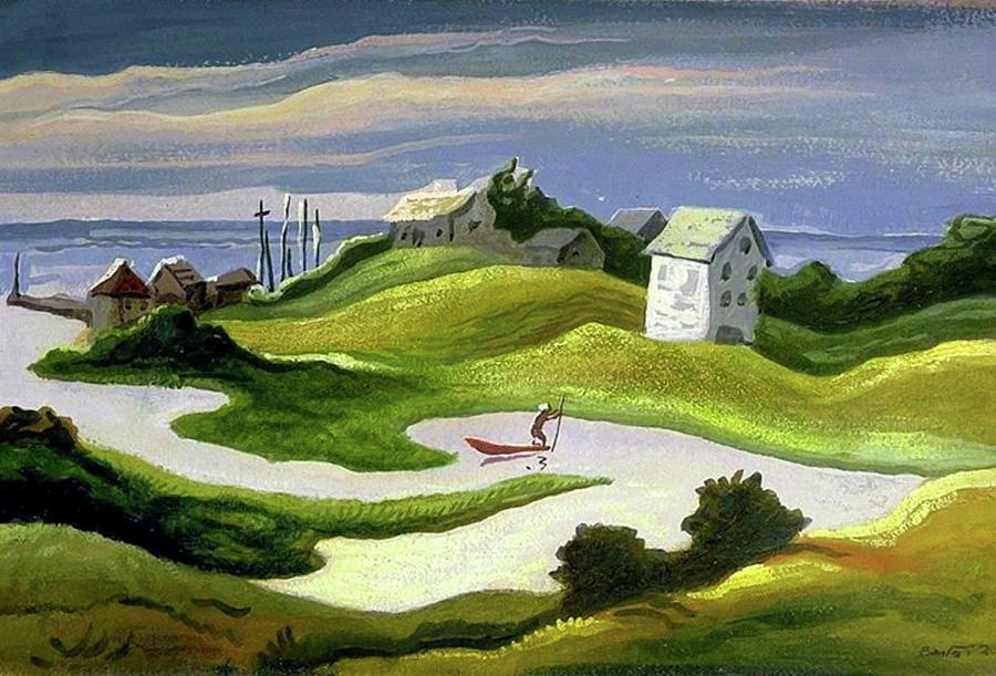 Chilmark Landscape By Thomas Hart Benton Painting By Thomas Hart Benton 