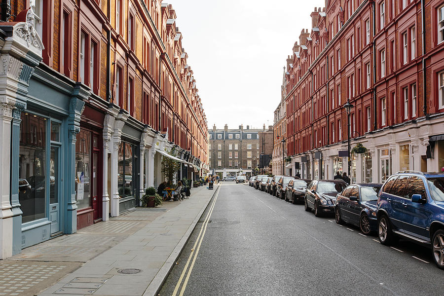 Chiltern Street on a sunny day, London, UK Photograph by Alexander Spatari