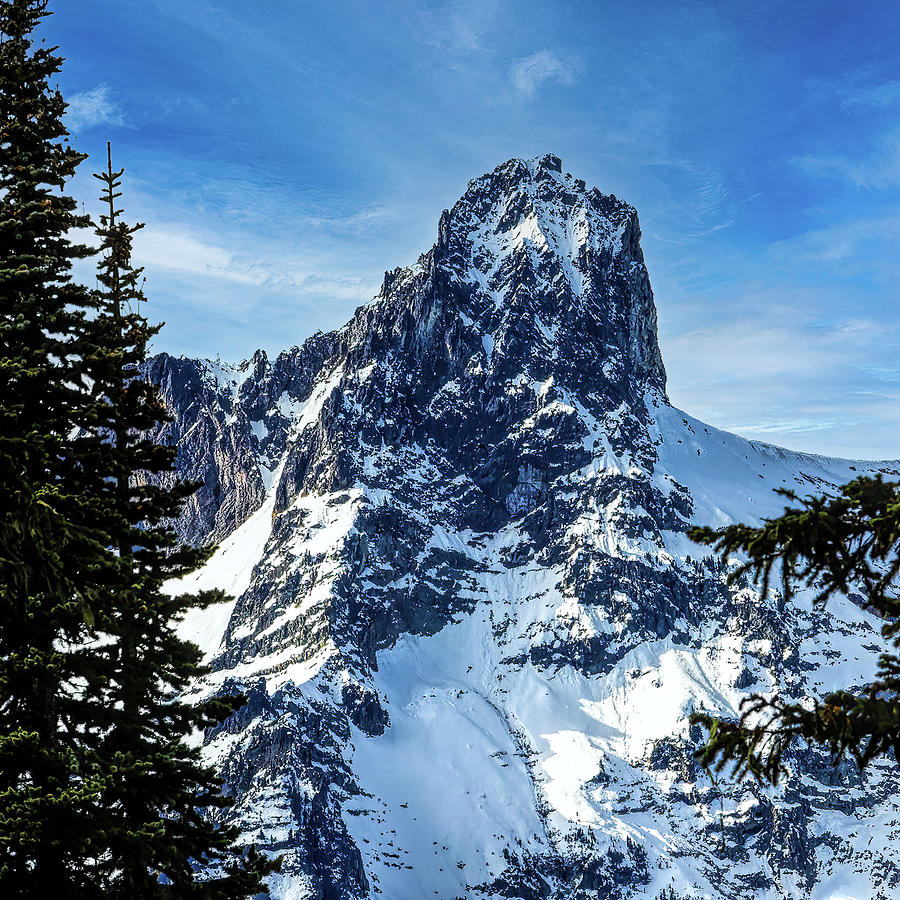 Chimney Rock - Mount Rainier Photograph by David Schram - Fine Art America